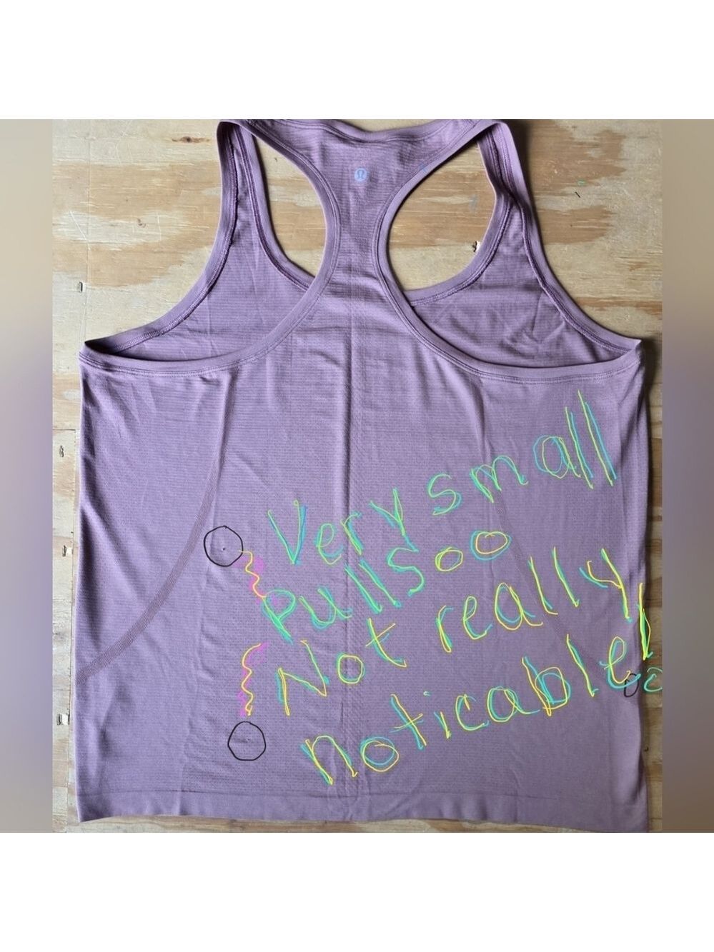 Lululemon Dusty Rose Tank Top Size 18 #TK27 - Picture 8 of 8